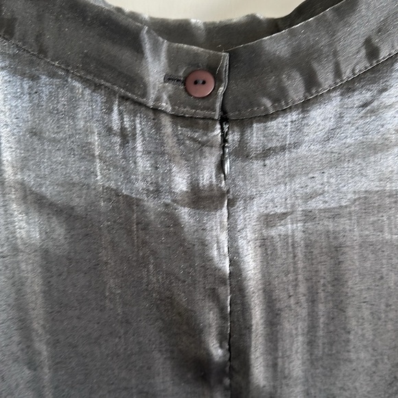 JS Collections metallic silver maxi skirt 6 - Picture 3 of 9